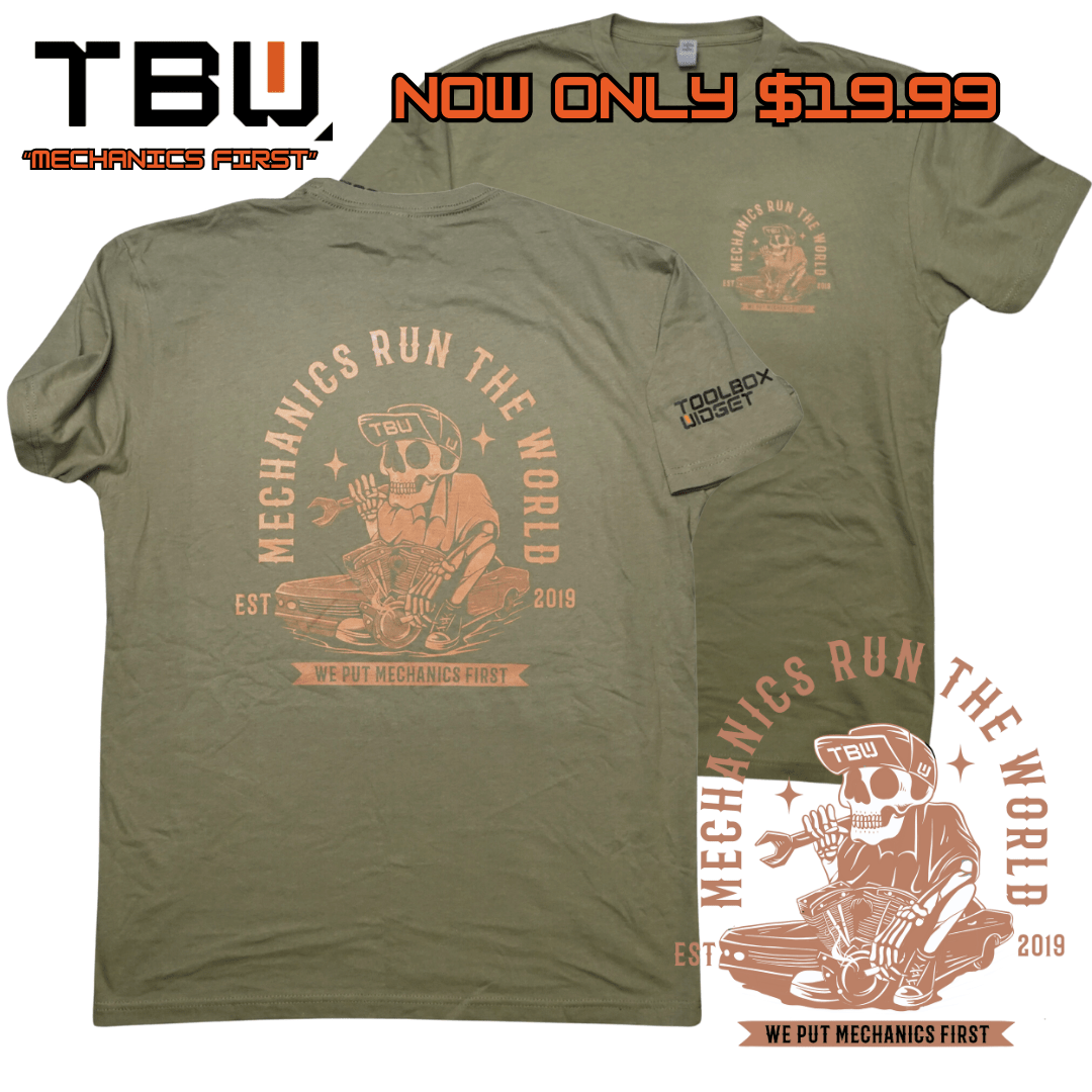 NEW TBW LOGO MECHANIC T-SHIRTS