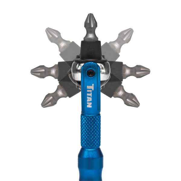 1/4 in. Drive Aluminum Swivel Head Ratcheting Micro Bit Driver (11317) - Ridge Toolbox