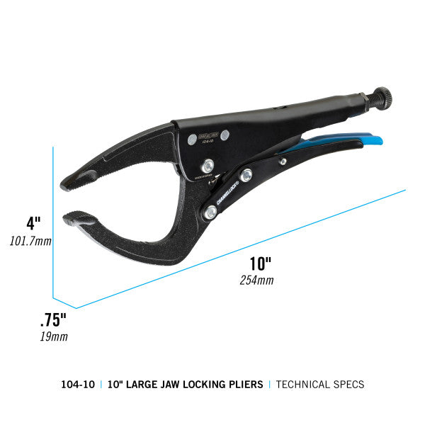Channellock 10-Inch Large Jaw Locking Pliers