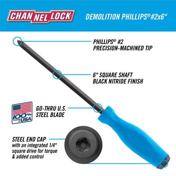 Channellock 2pc S&P Demolition Driver Set - Ridge Toolbox
