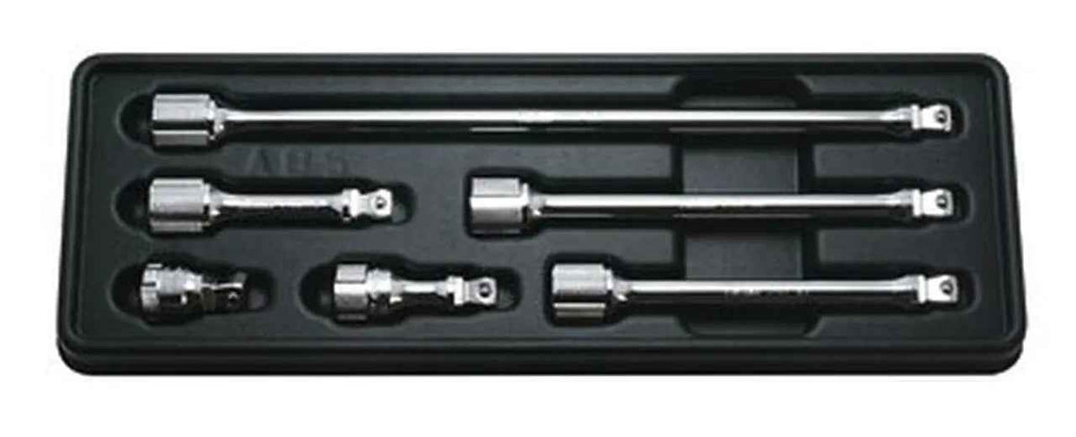 3/8 Sq. Dr. Wobble-Fix Extension Bar Set  32-250mm ABS Tray   6 pieces