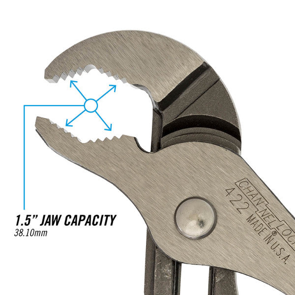 Channellock 9.5-Inch V-Jaw Tongue & Groove Pliers