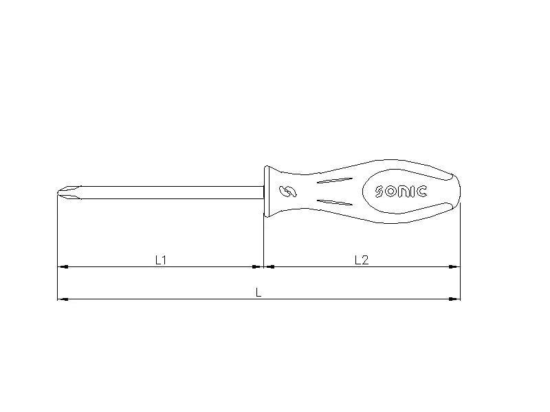 Sonic Tools - Screwdriver (PH.0 - PH.3) - Ridge Toolbox