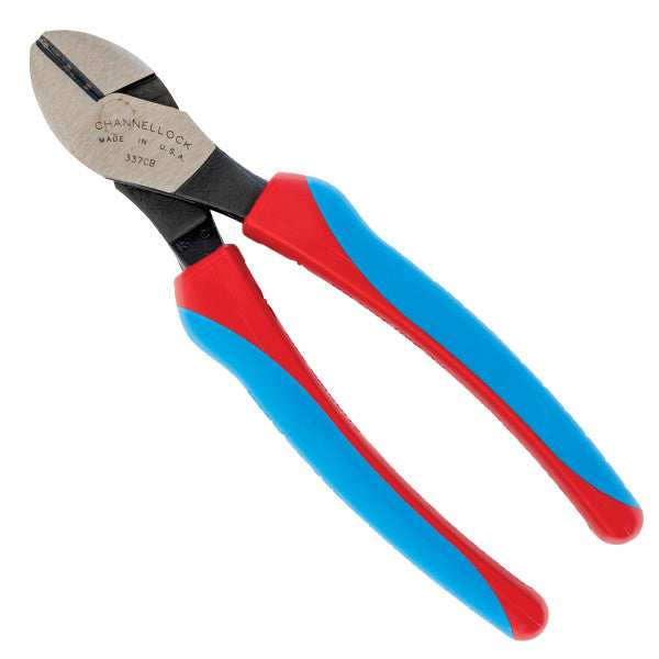 Channellock 7" Code Blue® XLT™ Diagonal Lap Joint Cutting Pliers - Ridge Toolbox