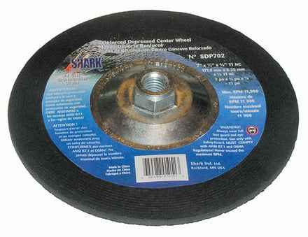 Shark Industries - Grinding Wheels Type 27 – Zirconia 9″x 1/4″ x 5/8-11NC – 24 Grit - Ridge Toolbox
