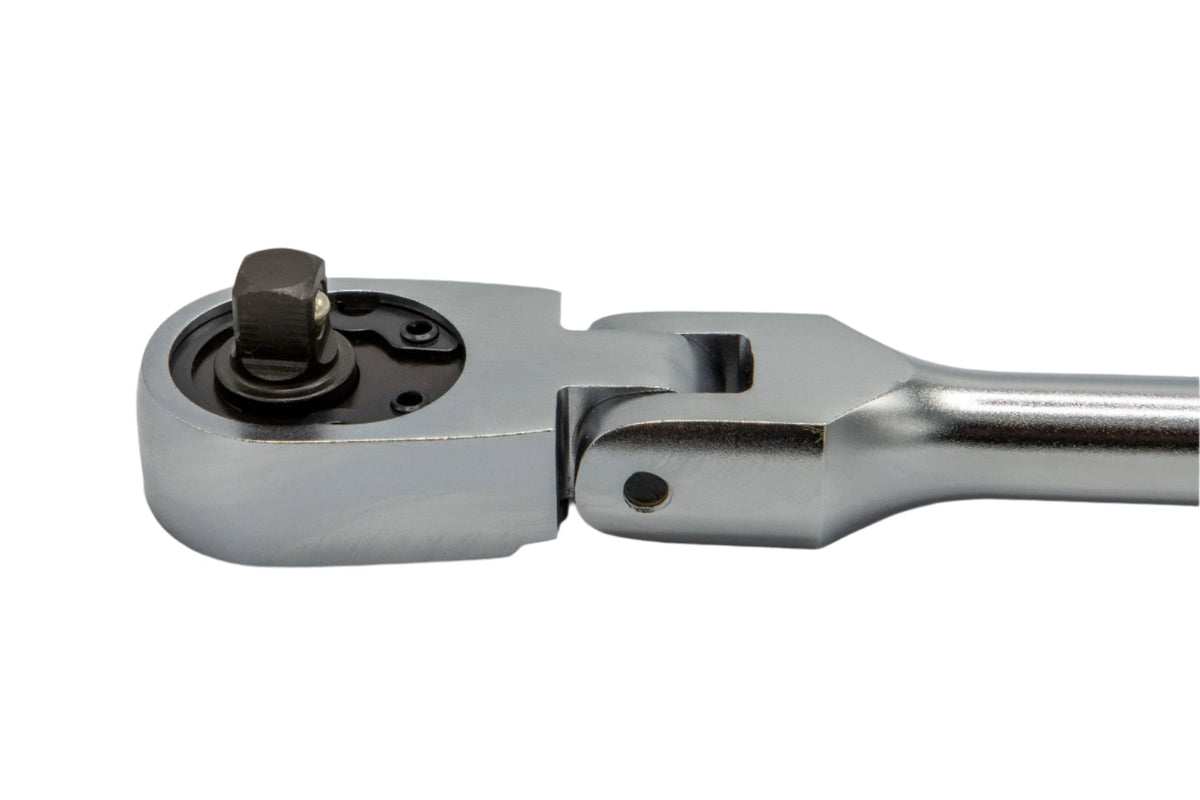 VIM Tools - 1/4" DR 10" HEAVY DUTY 90T FLEX HEAD RATCHET