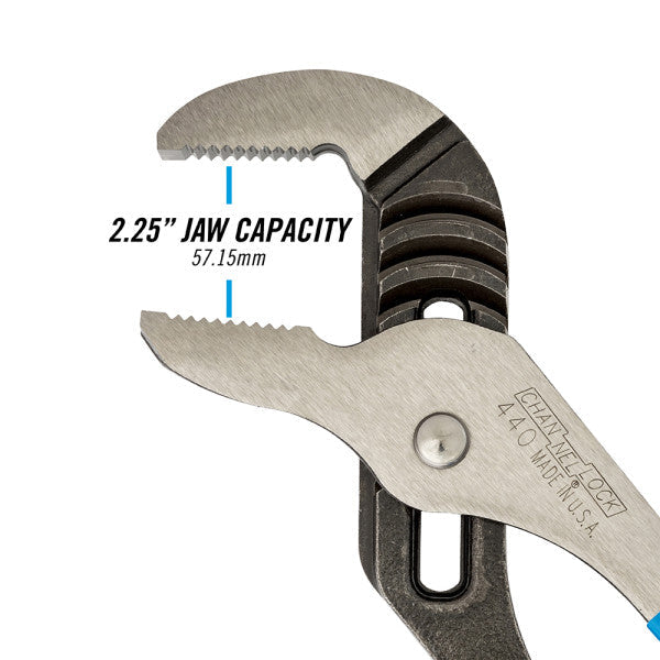 Channellock 12-Inch Straight Jaw Tongue & Groove Pliers