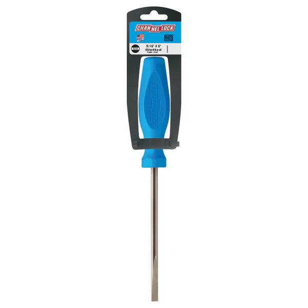 Channellock Slotted 5/16 x 6-inch Professional Screwdriver - Ridge Toolbox