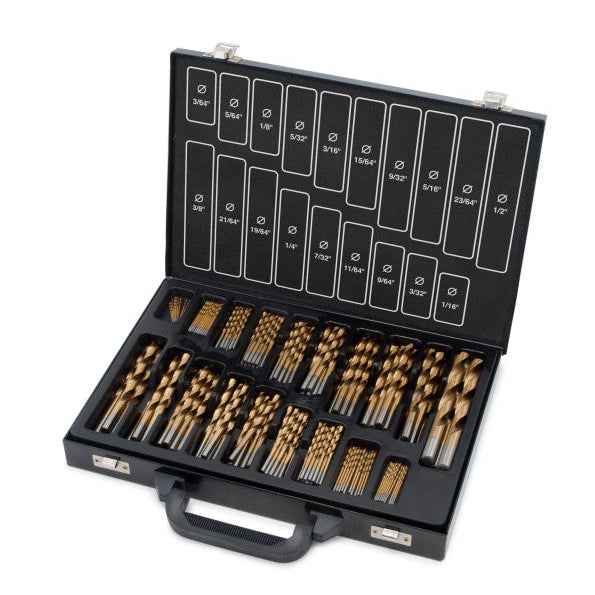 170 pc. Titanium Coated Drill Bit Set (11170) - Ridge Toolbox