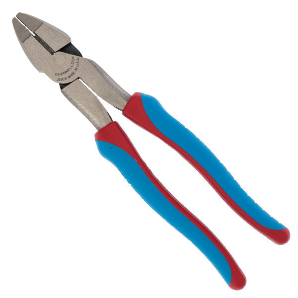 Channellock Round Nose Pliers 9.5-Inch CODE BLUE XLT for Linemen - Ridge Toolbox