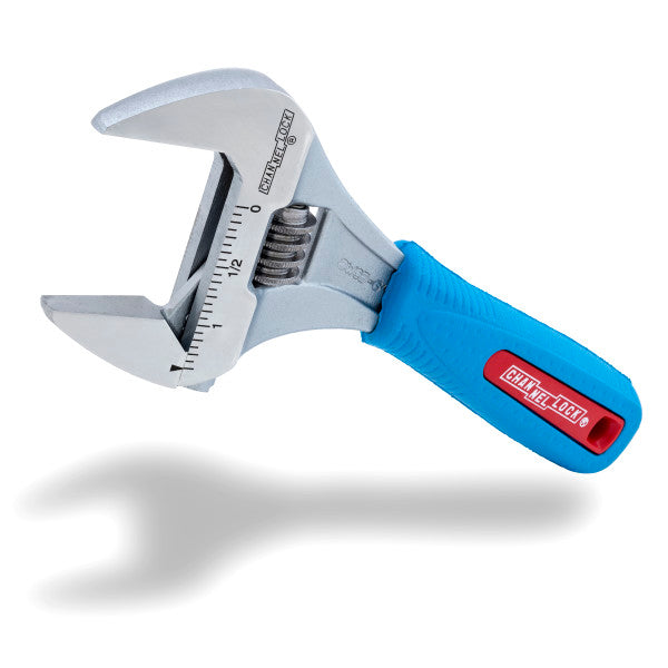 Channellock 6-Inch CODE BLUE® WideAzz® Adjustable Wrench - Ridge Toolbox