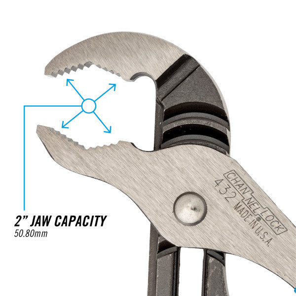 Channellock 10-Inch V-Jaw Tongue & Groove Pliers - Precision Grip for Every Job