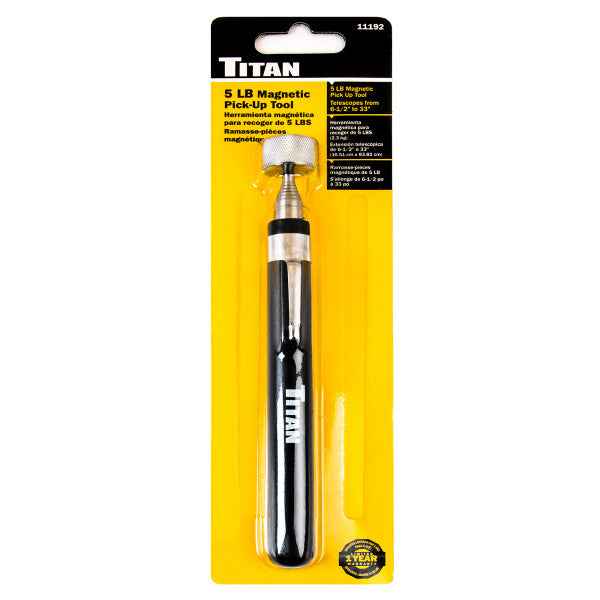 5 lb. Telescoping Magnetic Pick-Up Tool (11192) - Ridge Toolbox