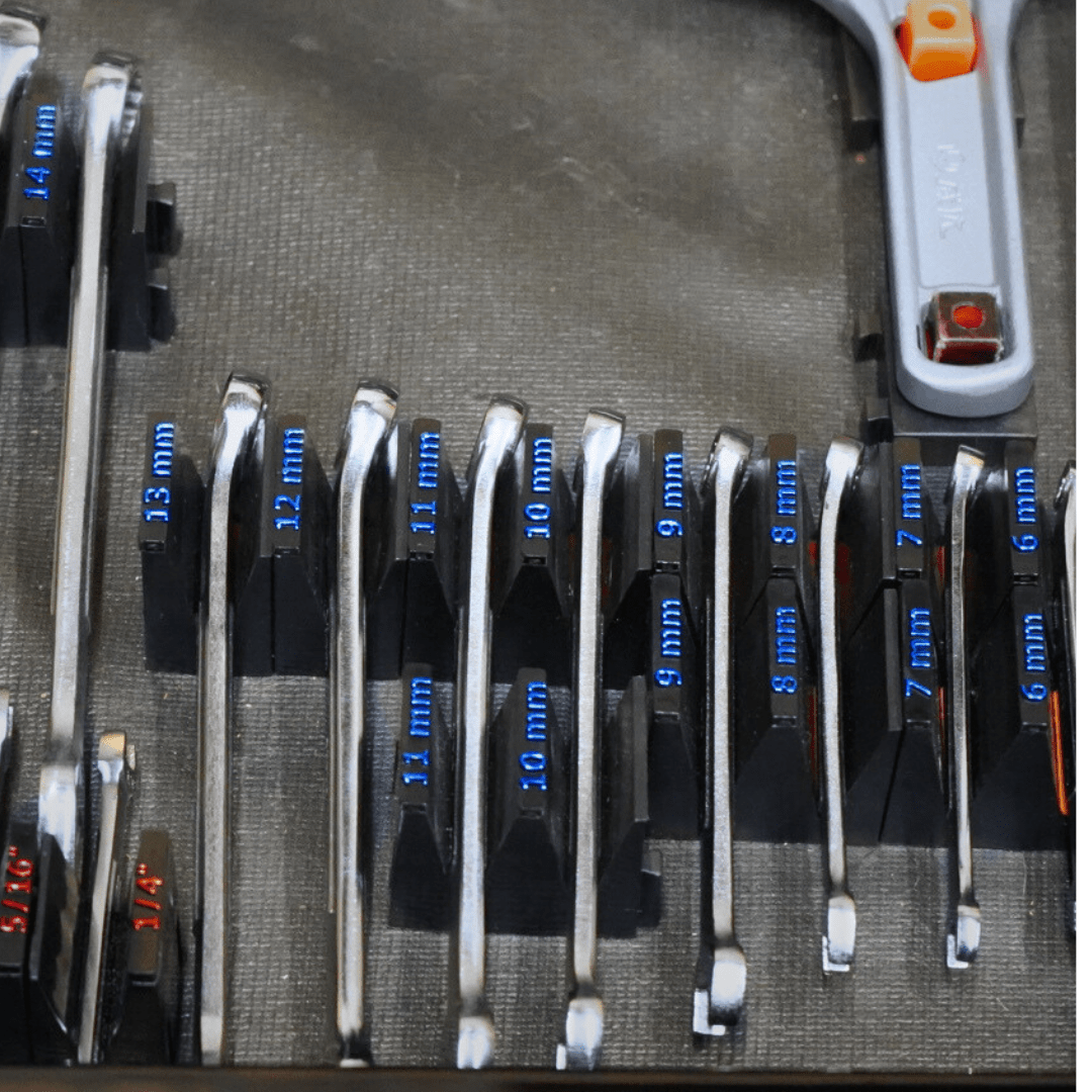 Toolbox Widget Metric+ Wrench Size Labels