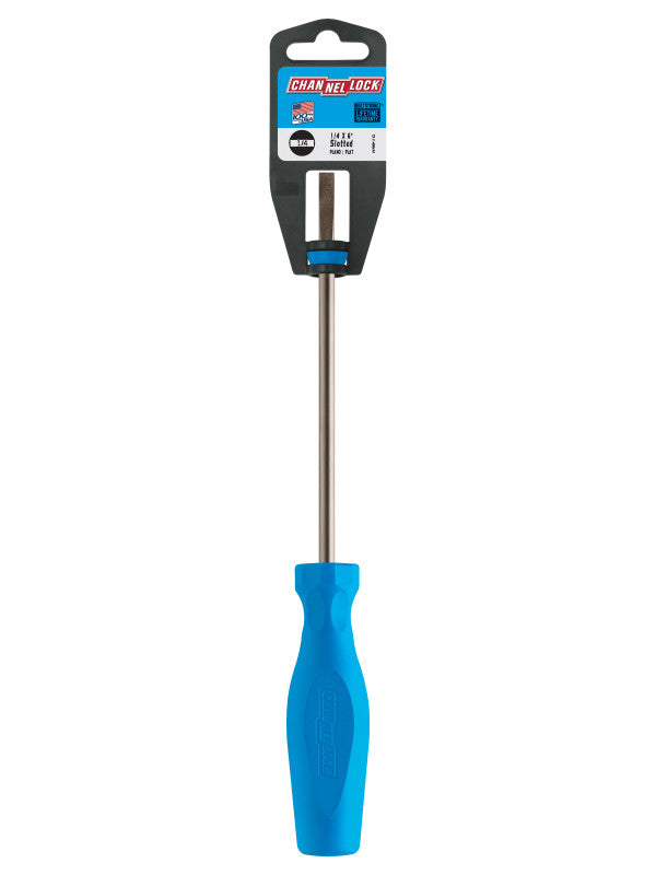 Channellock Slotted 1/4 x 6-inch Professional Screwdriver - Ridge Toolbox
