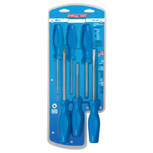 Channellock 6pc Standard Screwdriver Set - Ridge Toolbox