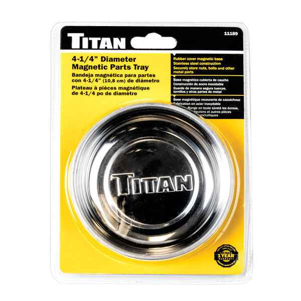 4-1/4 in. Round Magnetic Parts Tray (11189) - Ridge Toolbox