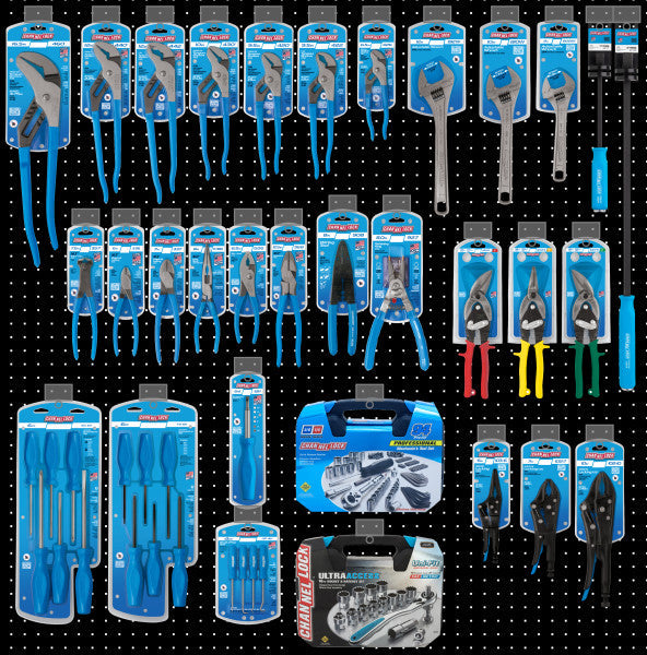 Channellock Pro Hand Tool Assortment - Plier, Driver, Snip, Wrench, MTS. - Ridge Toolbox